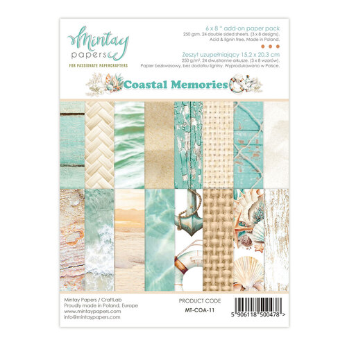 Mintay - Coastal Memories - 6x8 Add On Paper Pack