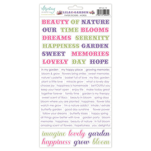 Mintay - Lilac Garden - Stickers - Words