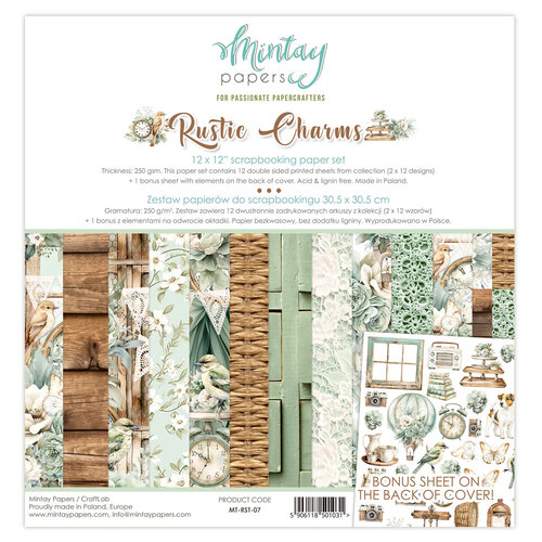 Mintay - Rustic Charms - 12x12 Paper Pad