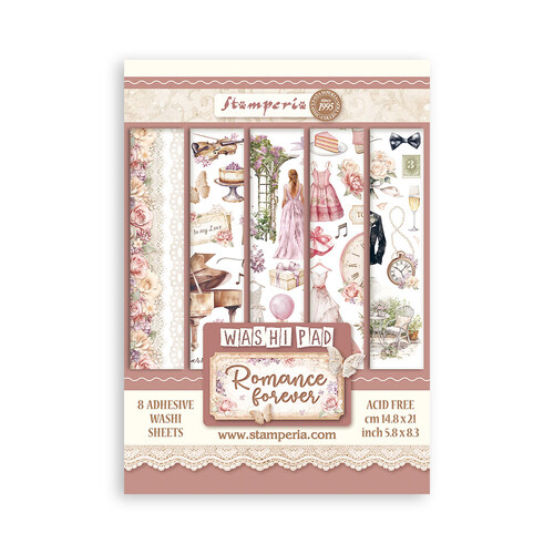 Stamperia - Romance Forever - A5 Washi Pad