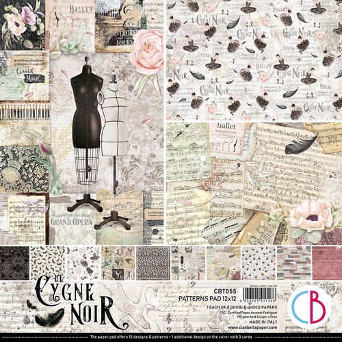 Ciao Bella - Le Cygne Noir - 12x12 Paper Pad (8pk)