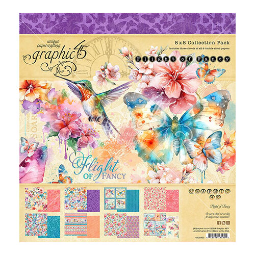 Graphic 45 - Flight of Fancy - 8x8 Collection Pack