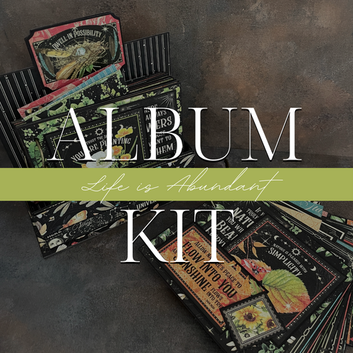 Graphic 45 - Album Kit - Life is Abundant - Mini Album Duo & Album Stand