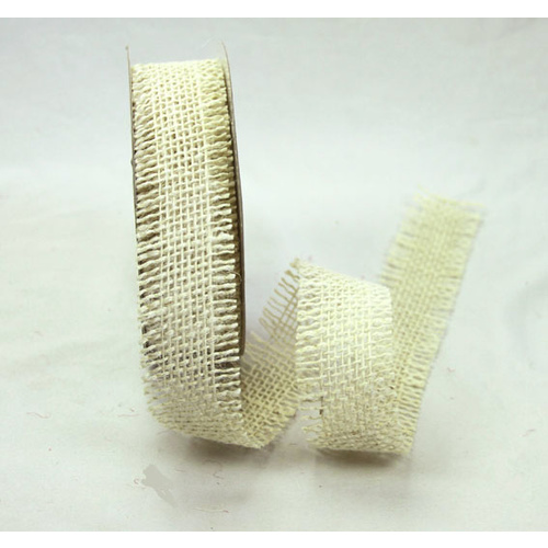38mm Burlap - Ivory