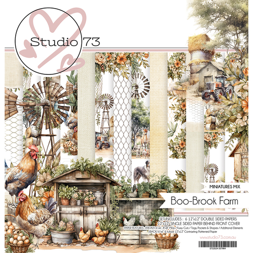 Studio 73 - Boo-Brook Farm Miniatures Mix - 12x12 Collection Set