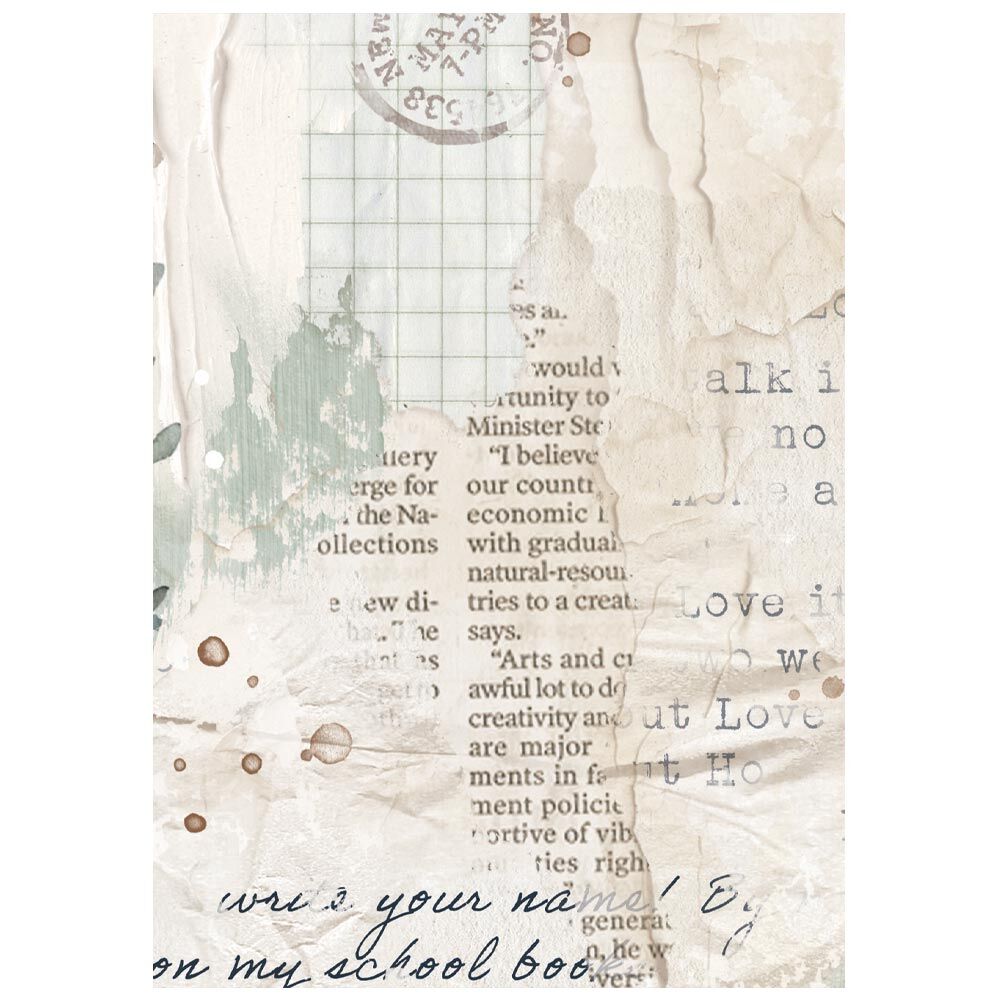 Stamperia - Secret Diary - Background Rice paper A6 8 sheets