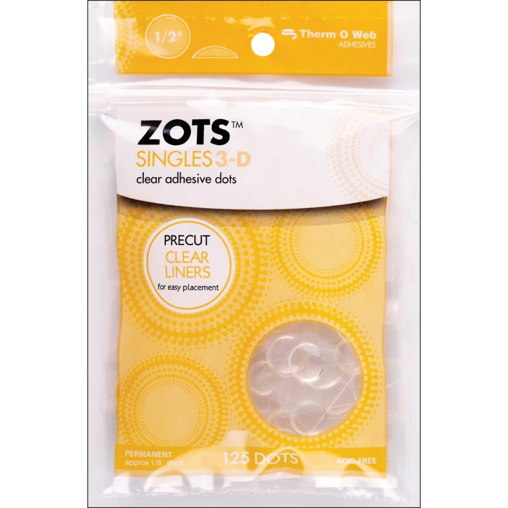 Zots Singles Clear Adhesive Dots Therm O 