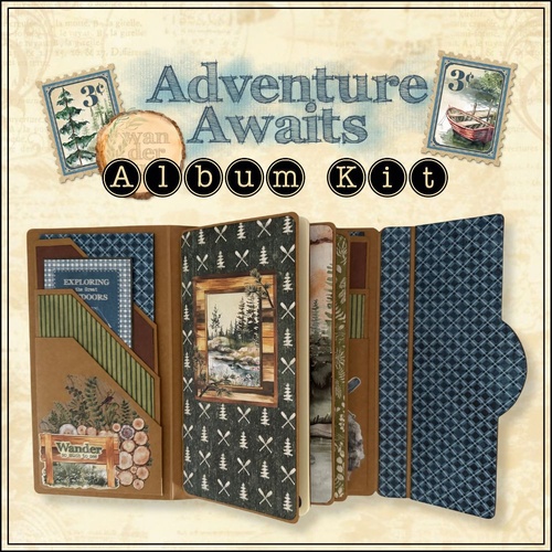 Graphic 45 - Album Kit - Adventure Awaits