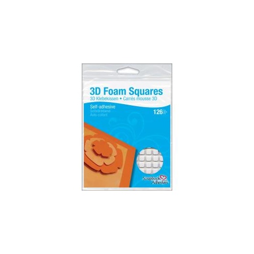 3D Foam Squares Regular - White