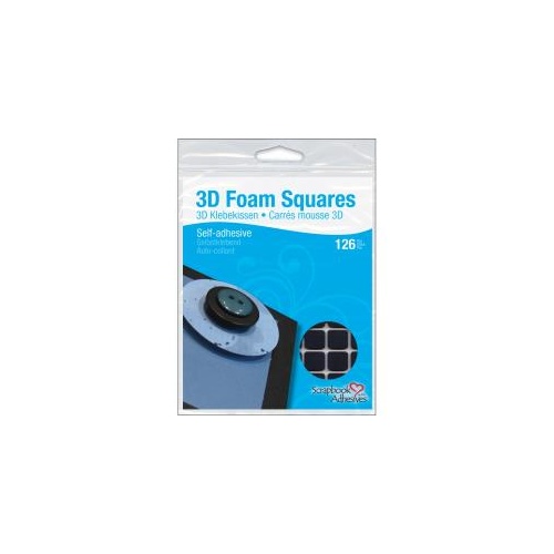 3D Foam Squares Regular - Black