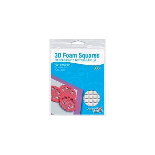3D Foam Squares Small - White