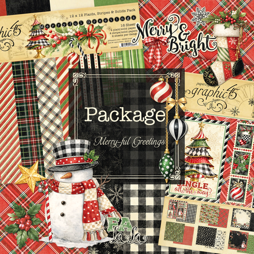 Graphic 45 - Merry-ful Greetings Package