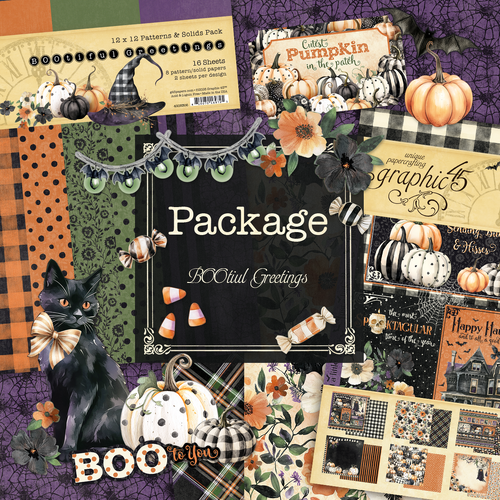 Graphic 45 - BOOtiful Greetings Package