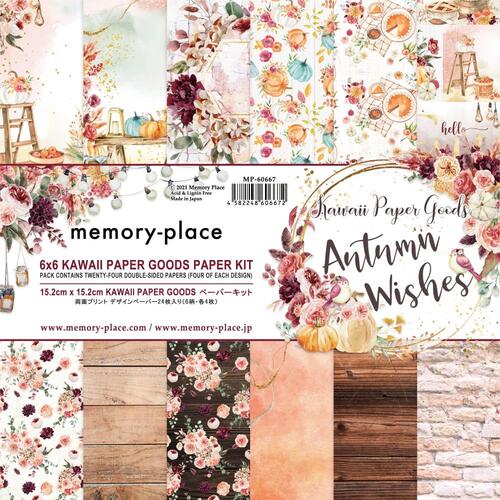 **Memory Place - Kawaii Paper Goods - Autumn Wishes - 6x6 Paper Pack