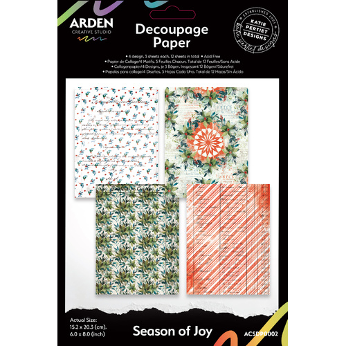 Arden Creative Studio - Season of Joy - Decoupage Paper