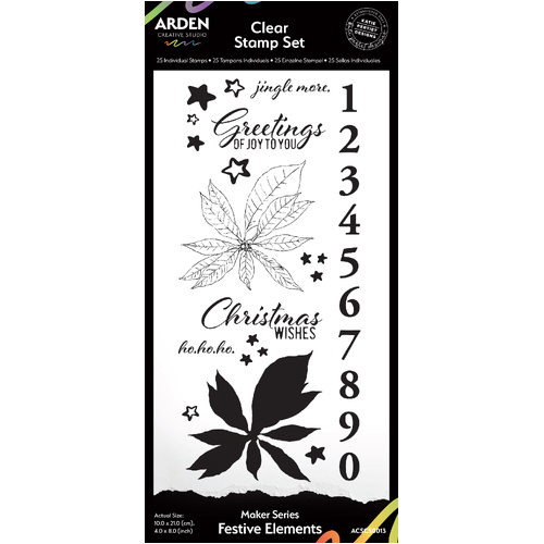 Arden Creative Studio - Season of Joy - Festive Elements Clear Stamp