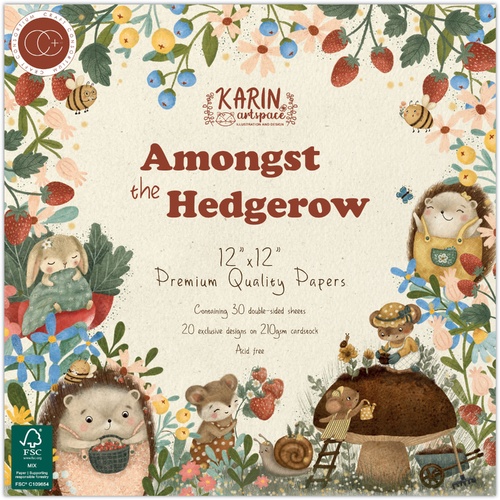 Craft Consortium - Amongst The Hedgerow - Double-Sided Paper Pad 12"X12" 30/Pkg