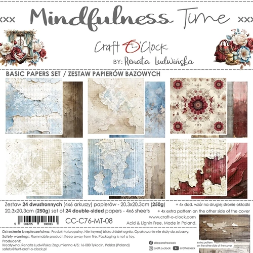 Craft O'Clock - Mindfulness Time - 8x8 BASIC Collection Pack