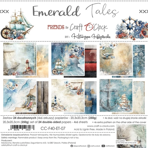 Craft O'Clock - Emerald Tales - 8x8 Collection Pack