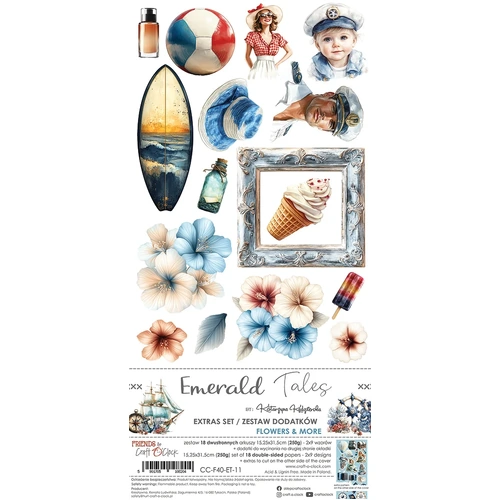 Craft O'Clock - Emerald Tales Extras Set - Flowers & More