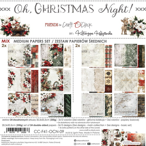 Craft O'Clock - Oh, Christmas Night! - 8x8 MIX Collection Pack
