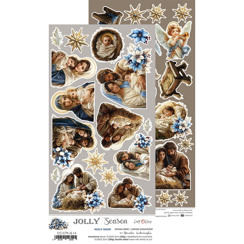 Craft O'Clock - Jolly Season - EXTRAS sheet - HOLLY NIGHT