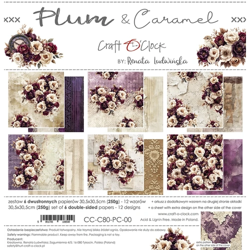 Craft O'Clock - Plum & Caramel - 12x12 Collection Pack