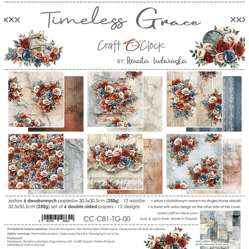 Craft O'Clock - Timeless Grace - 12x12 Collection Pack