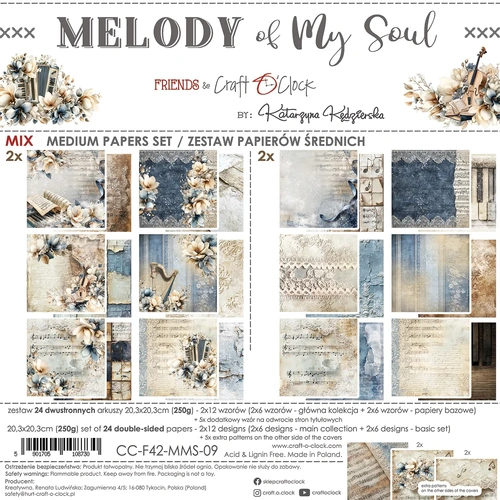 Craft O'Clock - Melody of My Soul - 8x8 MIX Collection Pack