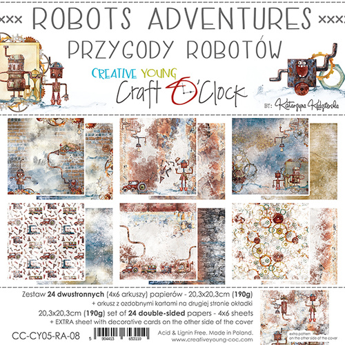 Craft O'Clock - Robots Adventures - 8x8 Collection Pack