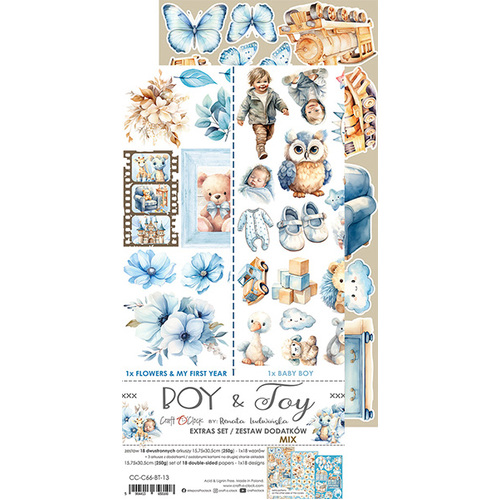 Craft O'Clock - Boy & Toy - Extras Set - Mix