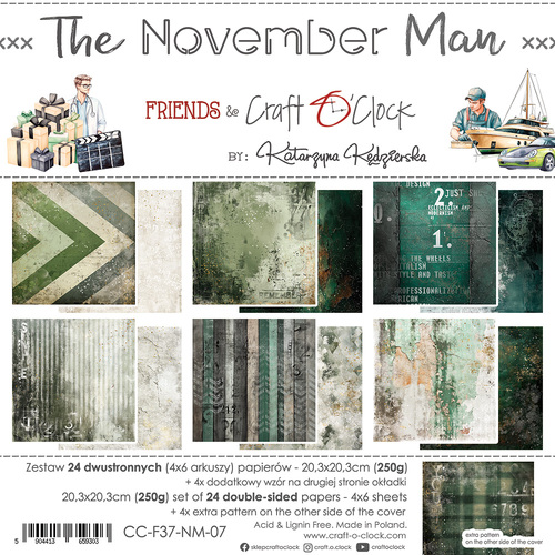 Craft O'Clock - The November Man - 8x8 Collection Pack