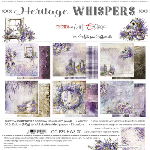 Craft O'Clock - Heritage Whispers - 12x12 Collection Pack