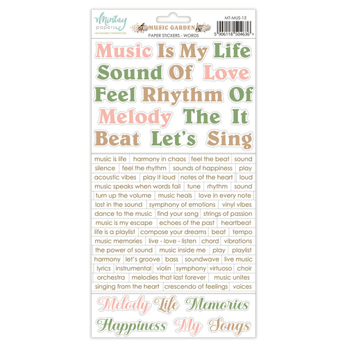 Mintay - Music Garden - Stickers - Words