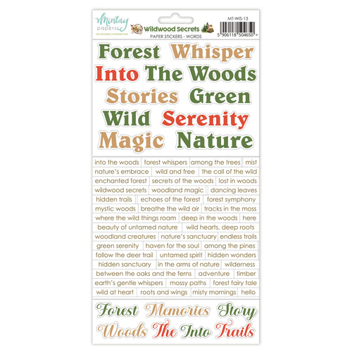 Mintay - Wildwood Secrets - Stickers - Words