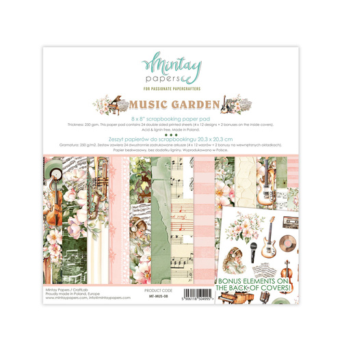 Mintay - Music Garden - 8x8 Paper Pad