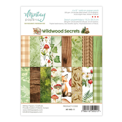 Mintay - Wildwood Secrets - 6x8 Add On Paper Pack