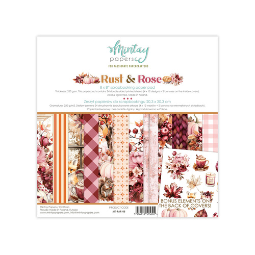Mintay - Rust & Rose - 8x8 Paper Pad