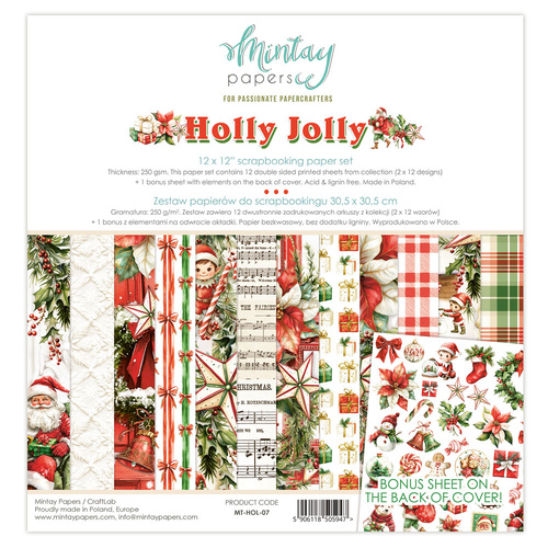 Mintay - Holly Jolly - 12x12 Paper Set