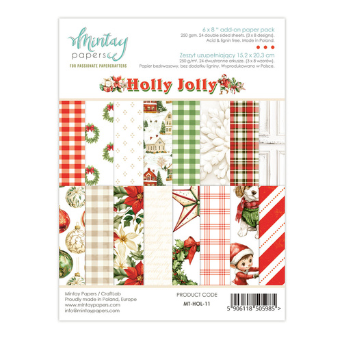 Mintay - Holly Jolly - 6x8 Add On Paper Pack