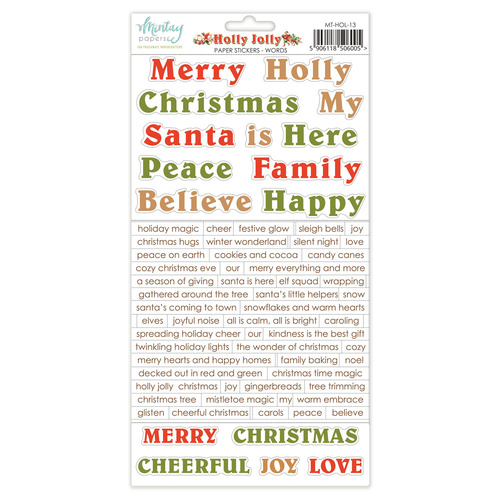 Mintay - Holly Jolly - Stickers - Words