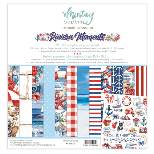 Mintay - Riviera Moments - 12x12 Paper Set