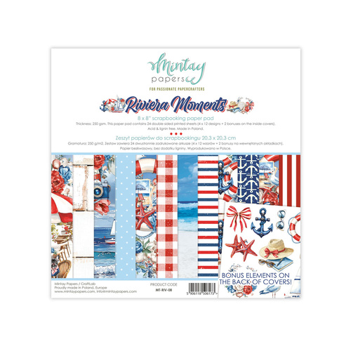 Mintay - Riviera Moments - 8x8 Paper Pad