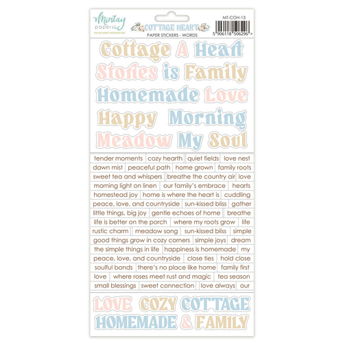 Mintay - Cottage Heart - Stickers - Words