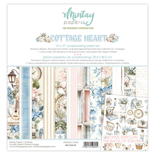 Mintay - Cottage Heart - 12x12 Paper Set