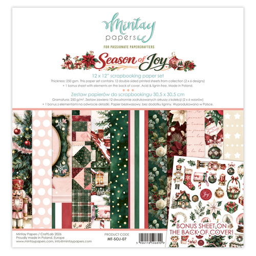 Mintay - Season of Joy - 12x12 Paper Set