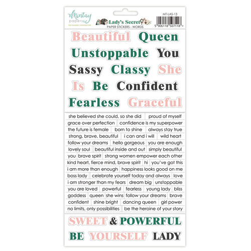 Mintay - Lady's Secret - Stickers - Words