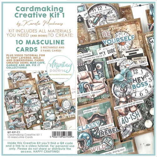 Mintay - Cardmaking Creative Kit #1 – 10 Masculine Cards