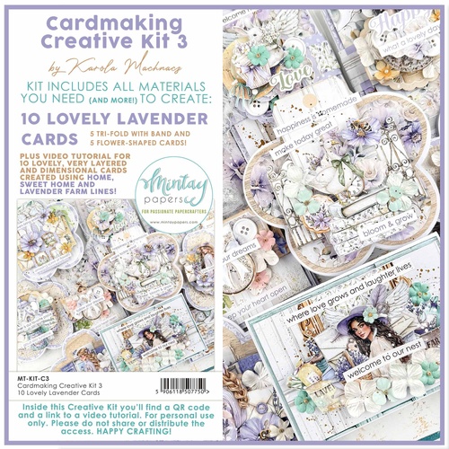Mintay - Cardmaking Creative Kit #3 – 10 Lovely Lavender Cards