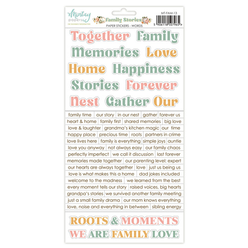 Mintay - Family Stories - Stickers - Words